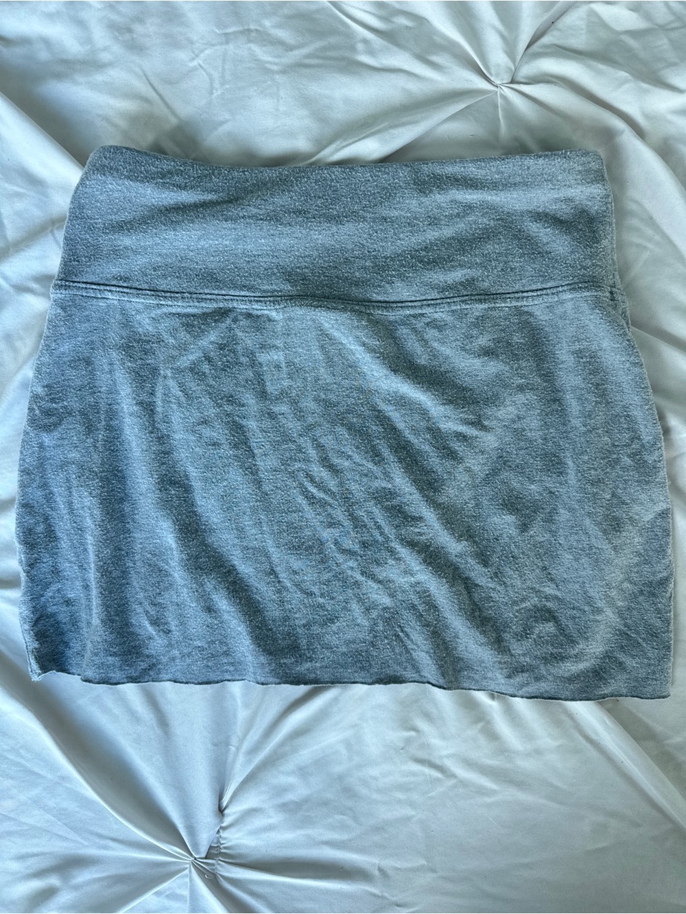 Athleta Heathered Light Gray Mini Skort
